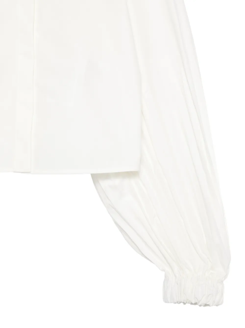 Elisabetta Franchi La Mia Bambina Blouse met geplooide mouwen Wit