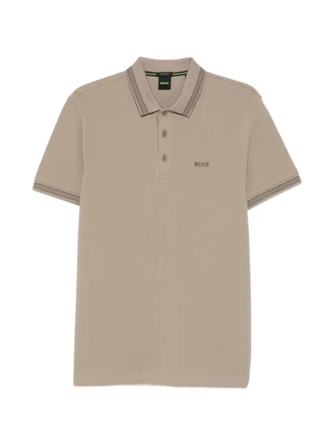 BOSS short-sleeve striped polo shirt