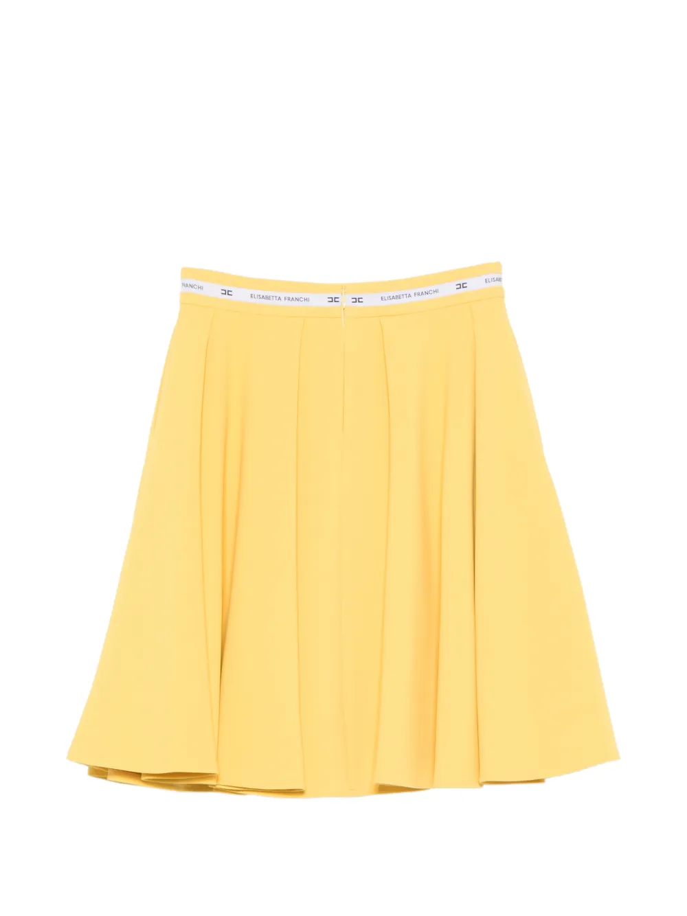 Elisabetta Franchi La Mia Bambina Rok met logoband Geel