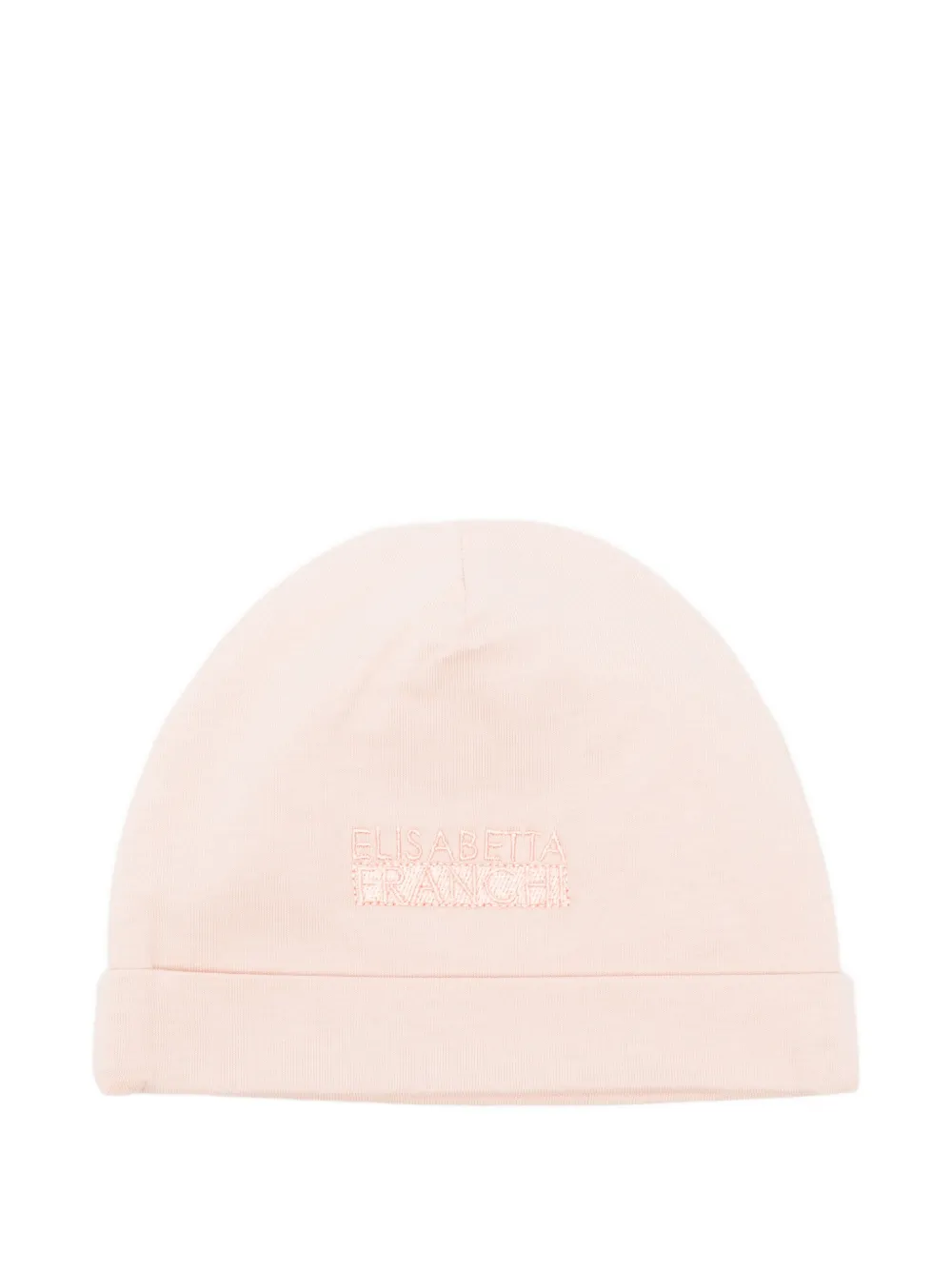 Elisabetta Franchi Kids embroidered-logo hat - Rosa