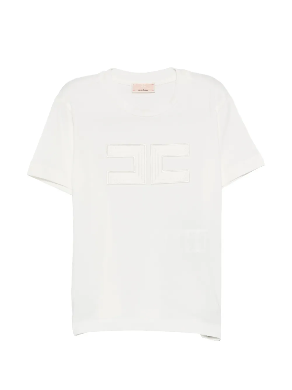 Elisabetta Franchi Kids T-shirt con logo ricamato - Bianco