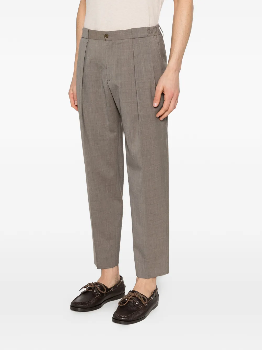 Briglia 1949 Portobello geplooide broek Bruin