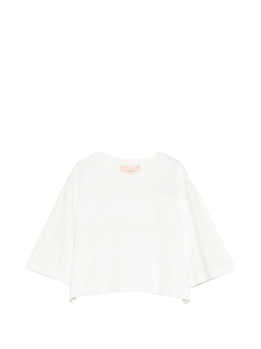 Elisabetta Franchi La Mia Bambina flared T-shirt - Weiß