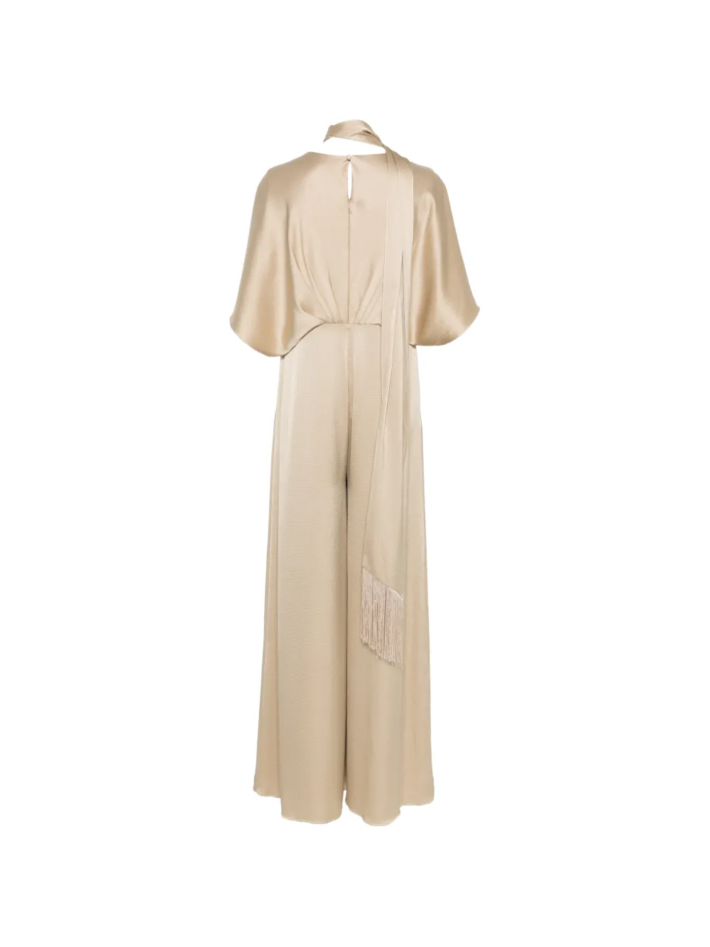  The Couture Club Flower-appliqué Jumpsuit - Neutrals 