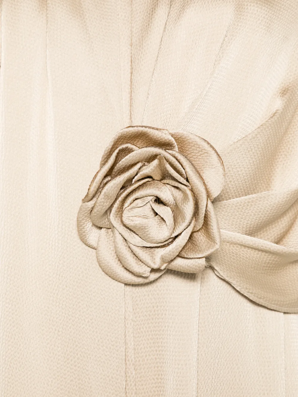  The Couture Club Flower-appliqué Jumpsuit - Neutrals 