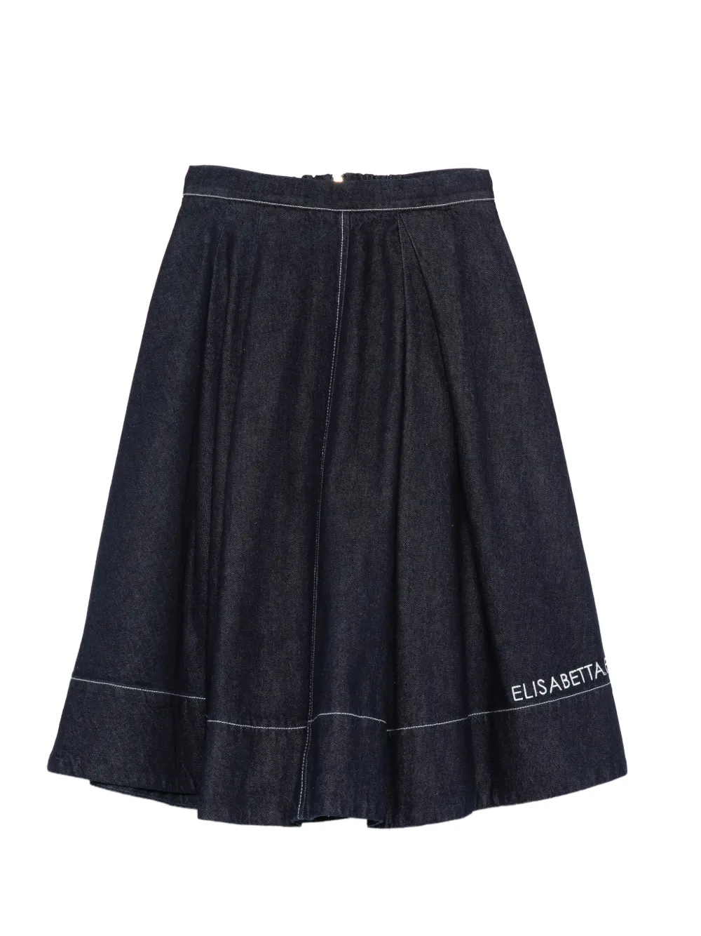Elisabetta Franchi La Mia Bambina A-line denim skirt - Blu
