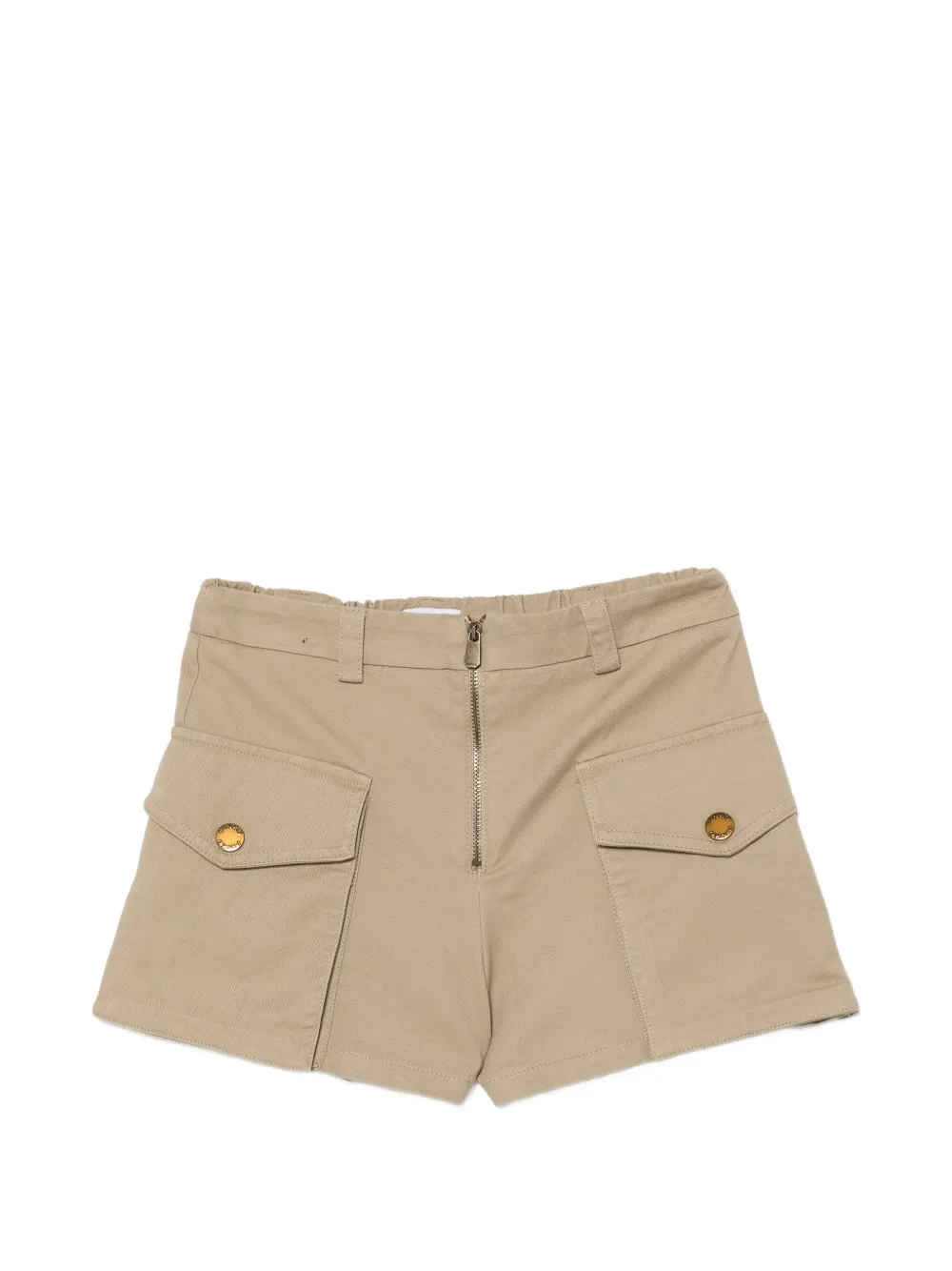 Pinko Kids zip-fastening shorts - Nude