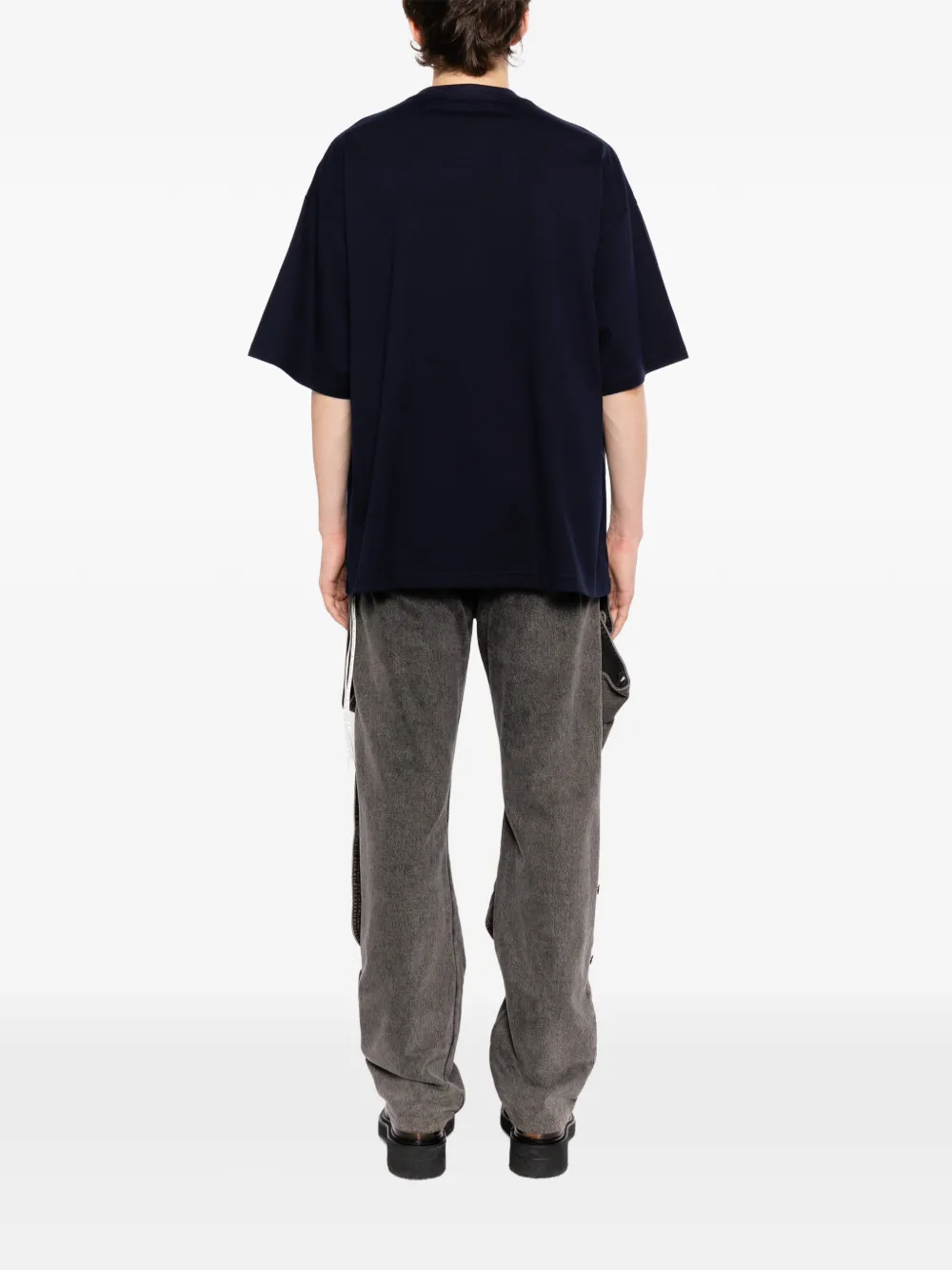 Mastermind Japan T-shirt met logo-applicatie Blauw
