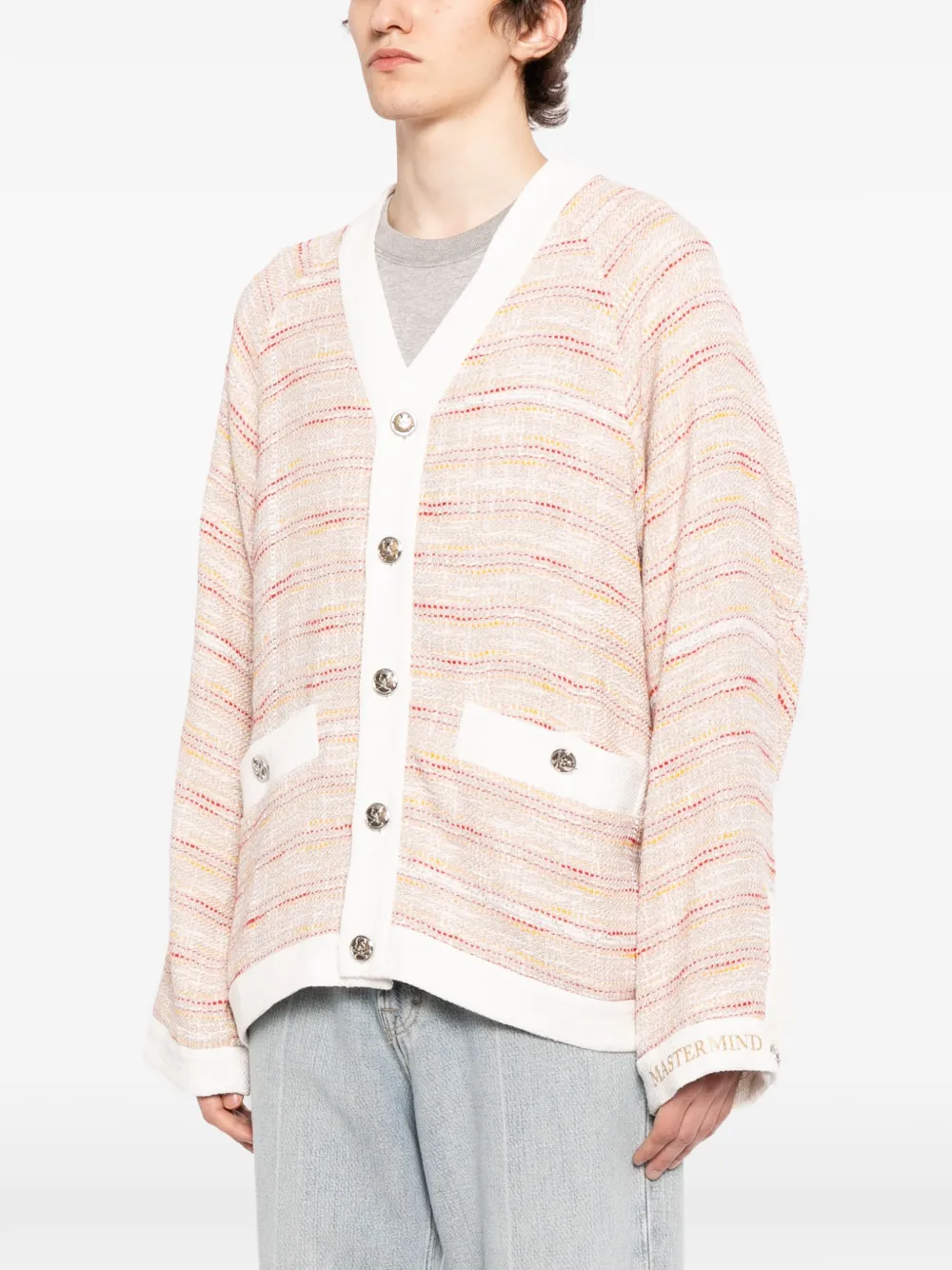  Mastermind World Tweed Jacket - Pink 