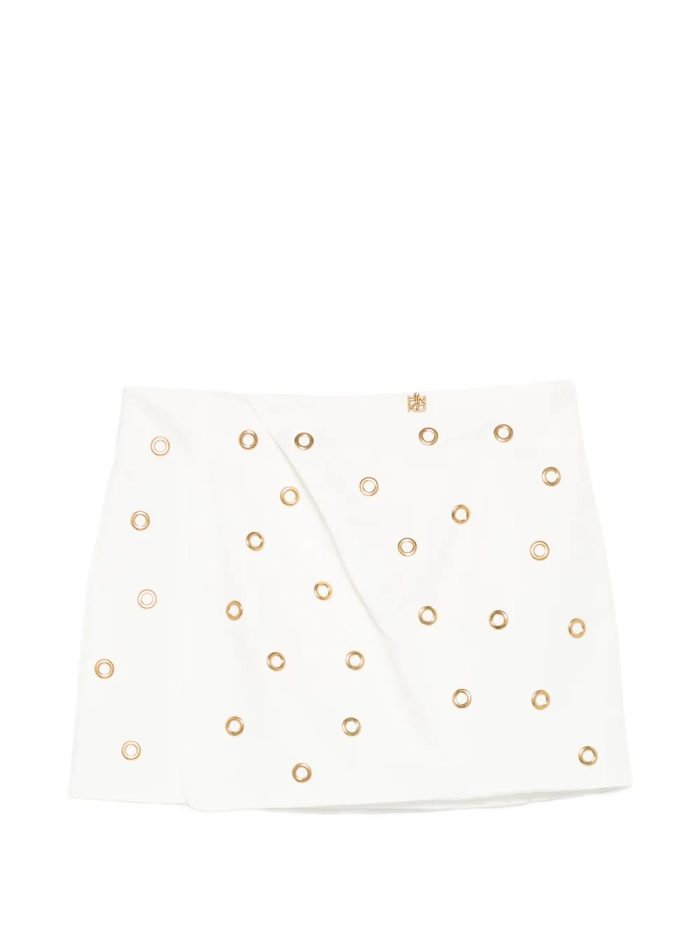 Pinko Kids eyelet-embellishment skirt - Bianco