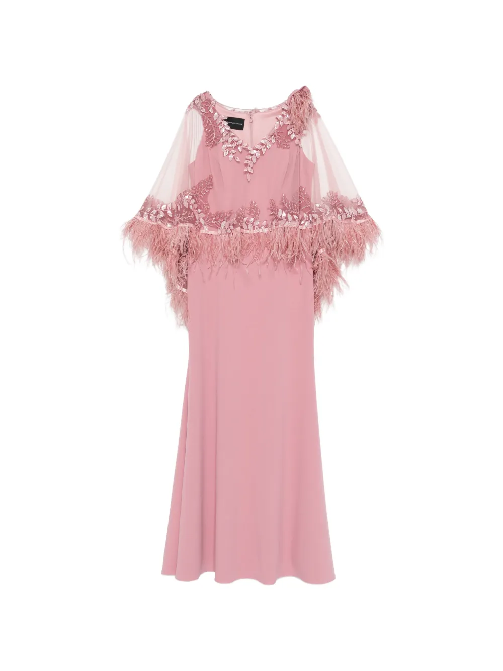THE COUTURE CLUB Abito lungo con scollo a V - Rosa