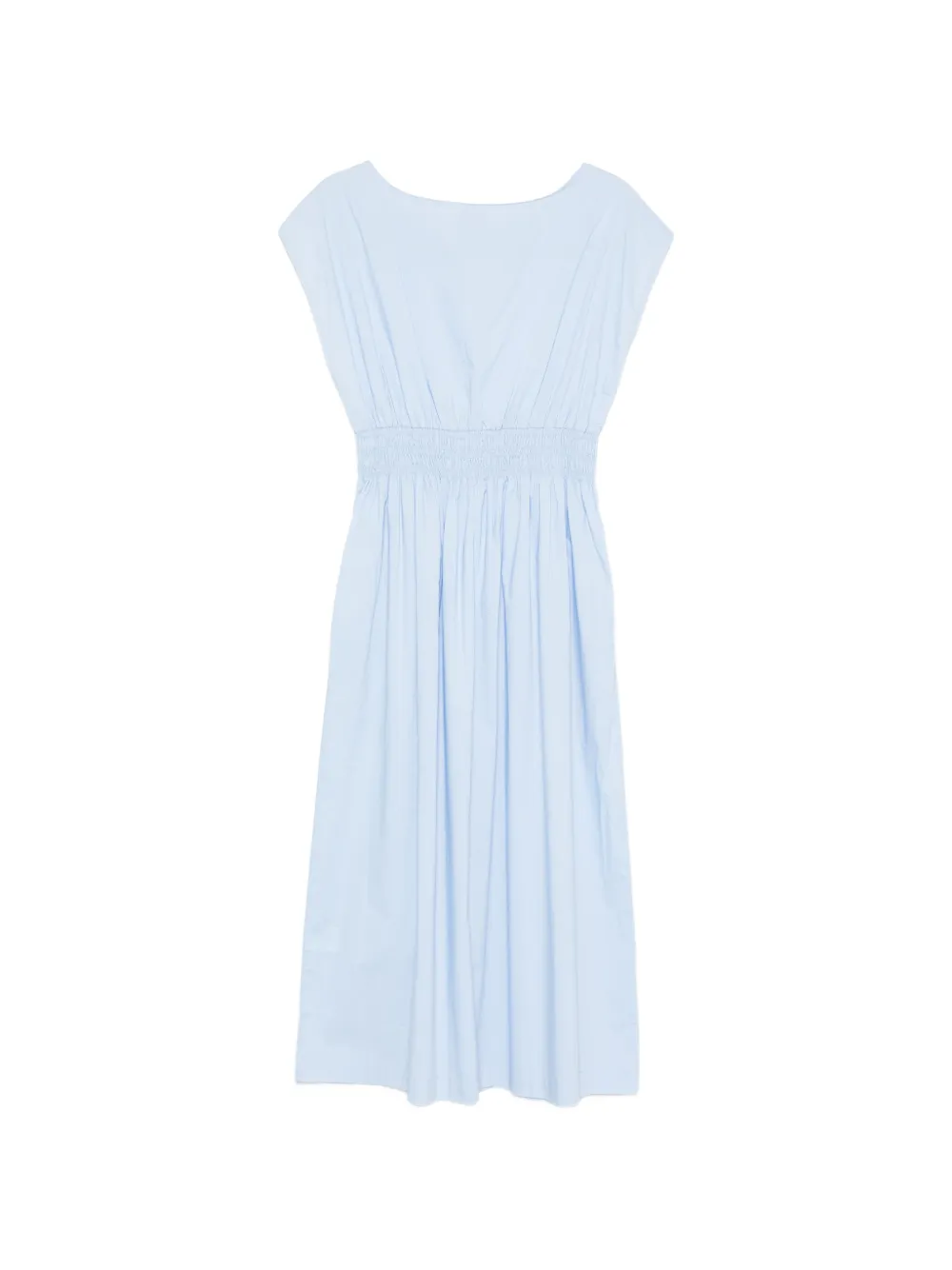  Roberto Collina Elasticated-waist Midi Dress - Blue 
