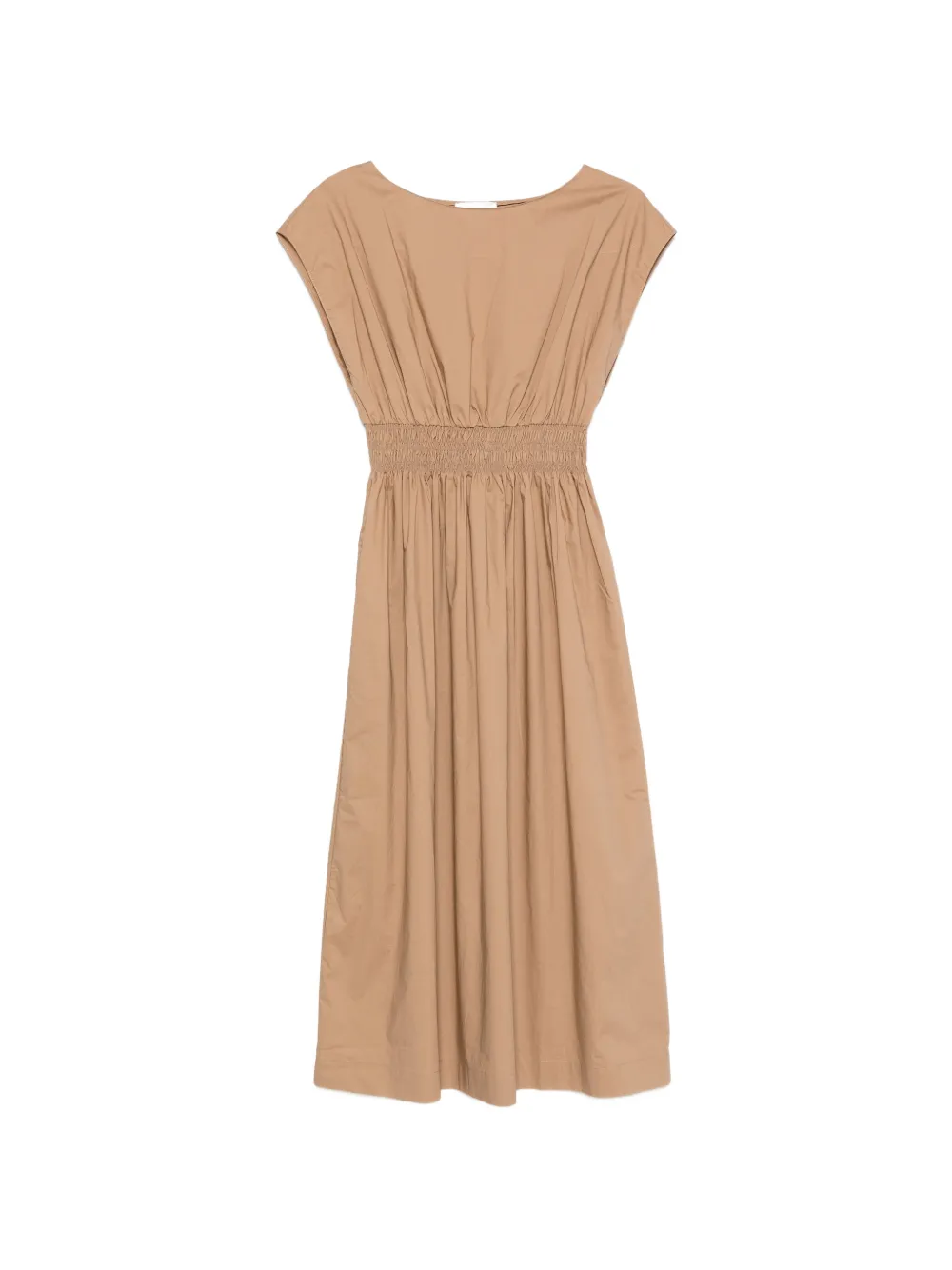Roberto Collina crew-neck midi dress - Nude