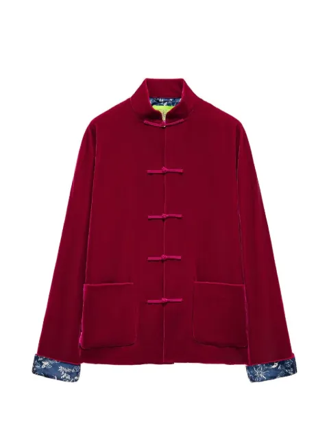 Shanghai Tang Tang velvet mandarin jacket