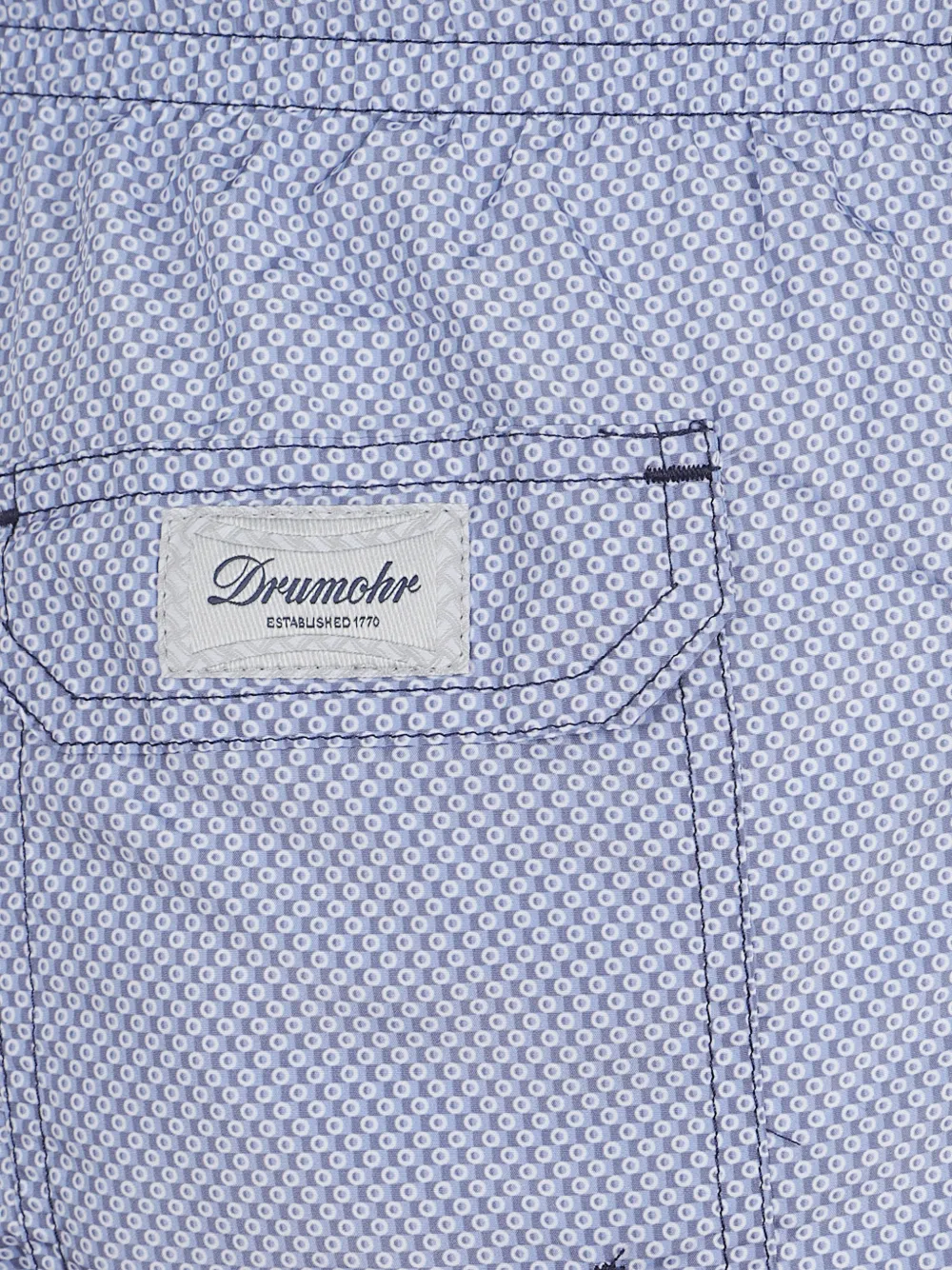 Drumohr Zwembroek met geometrische print Blauw