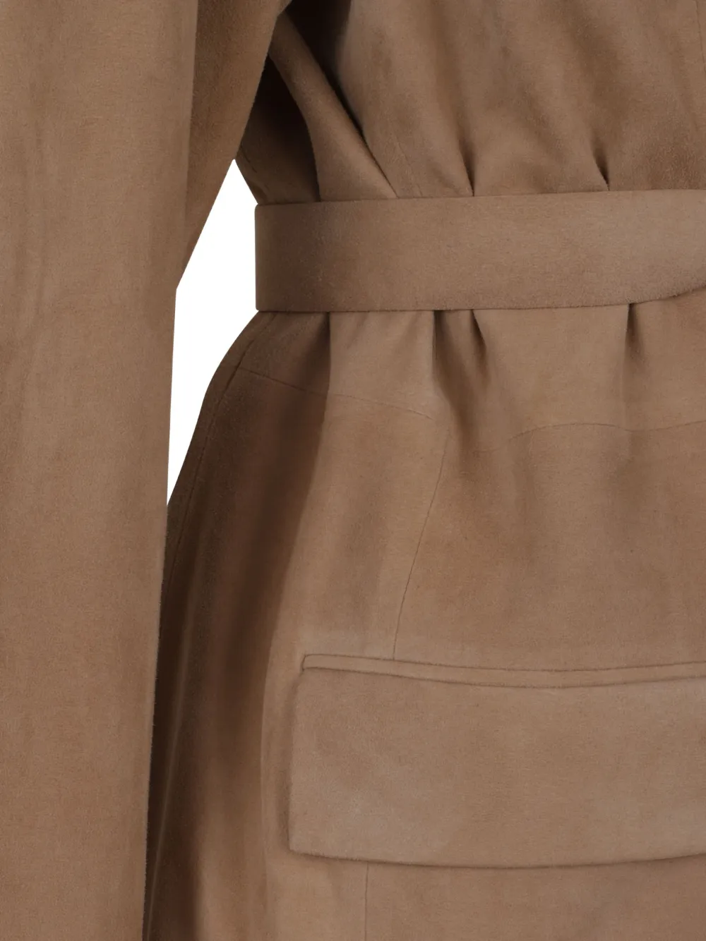  Desa 1972 Belted Suede Jacket - Neutrals 
