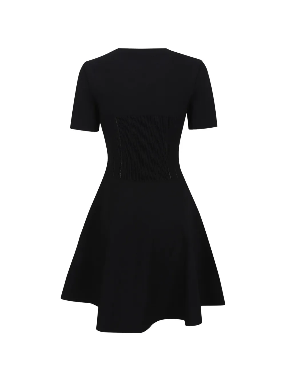 Alexander McQueen Geribbelde jurk Zwart
