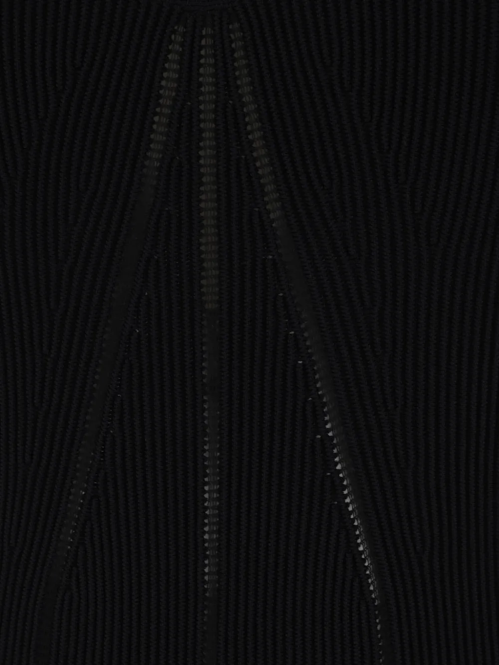 Alexander McQueen Geribbelde jurk Zwart