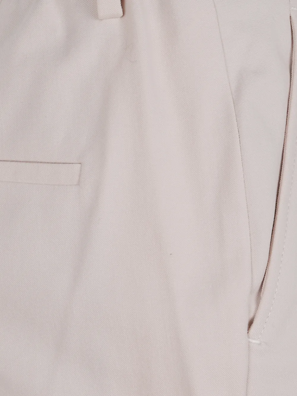 Incotex Pantalon met plooien elastische taille Beige