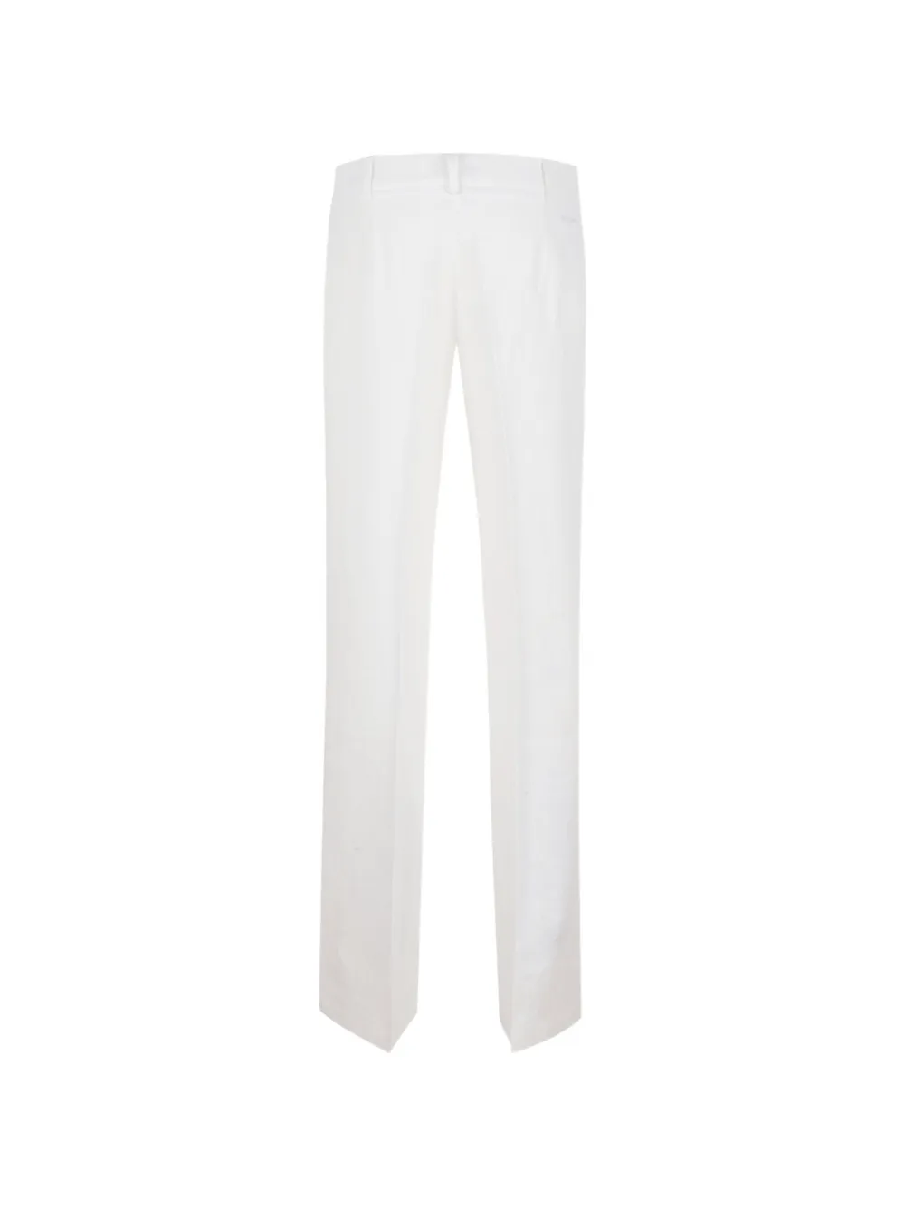Ermanno Scervino Zijden broek met bloemapplicatie Wit