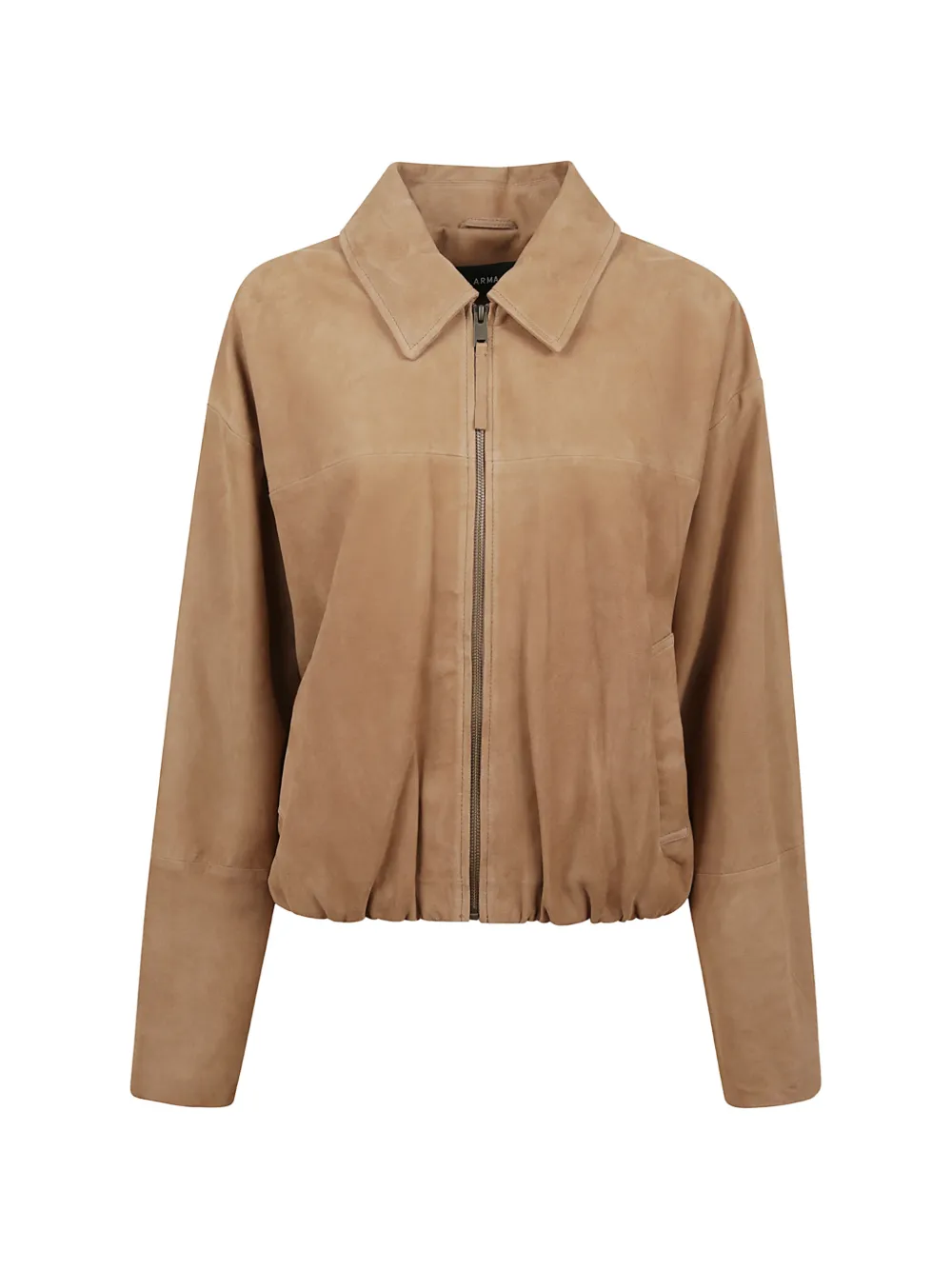 Arma zip-up suede jacket - Braun