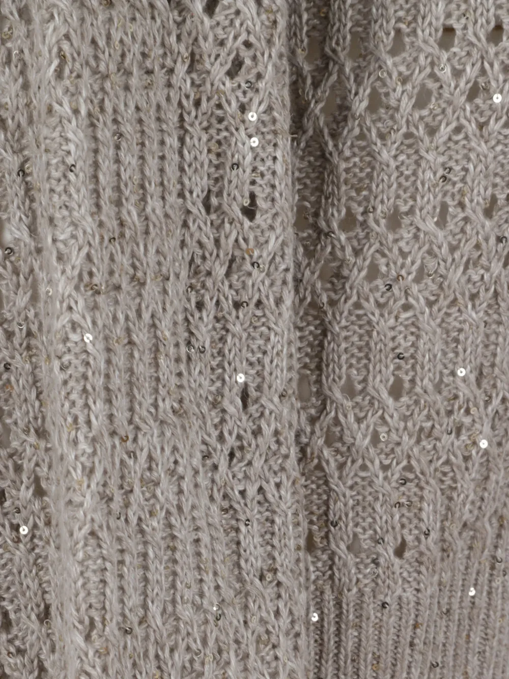  Brunello Cucinelli Openwork Embellished Knitwear - Neutrals 