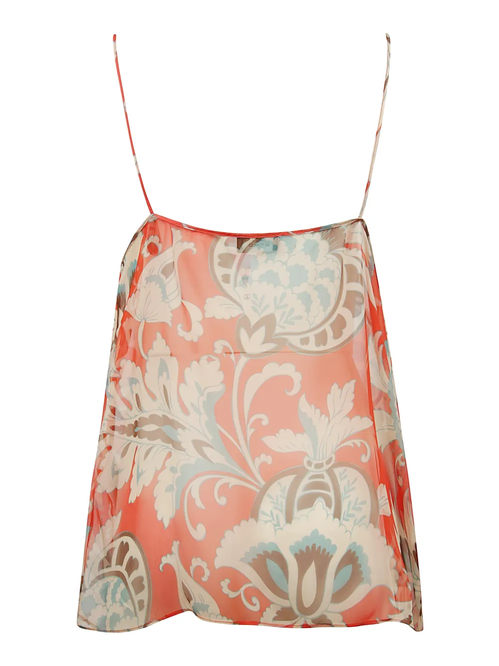 ETRO Top met bloemenprint Oranje