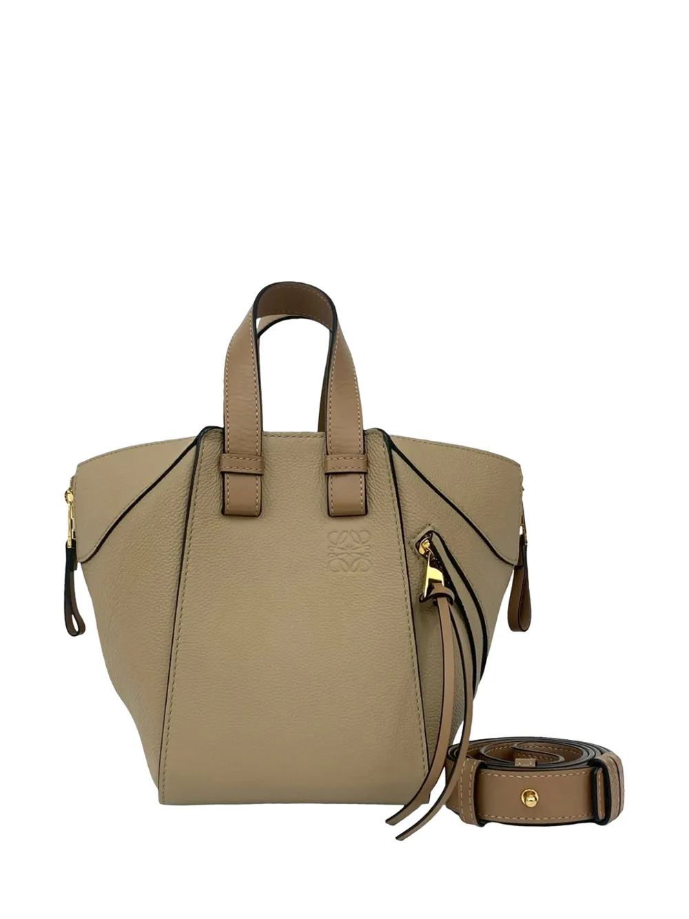 Loewe Pre-Owned 2010-2026 Small Leather Hammock satchel - Marrone