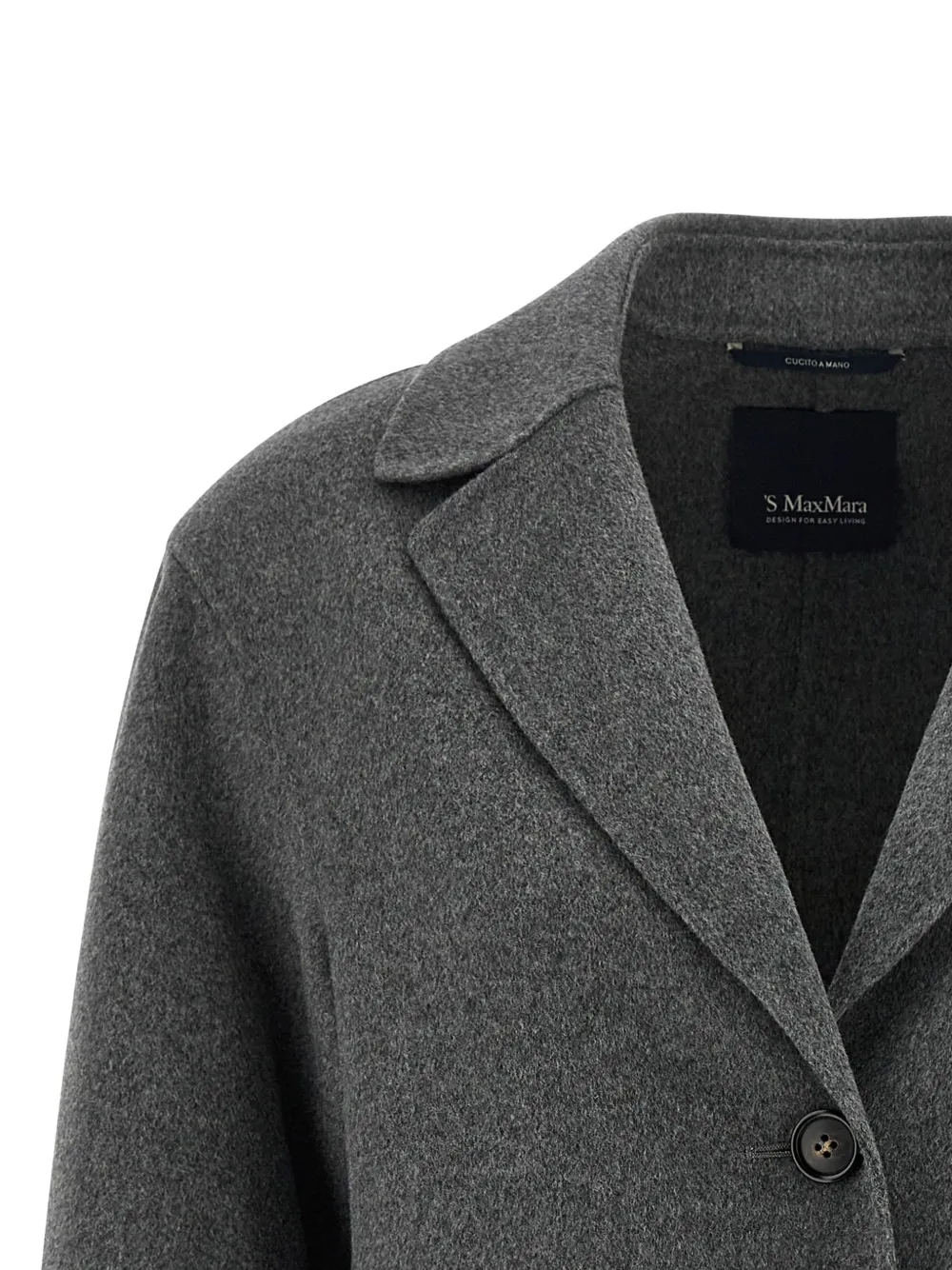 Max Mara SmmElfi blazer met enkele rij knopen en rits Grijs
