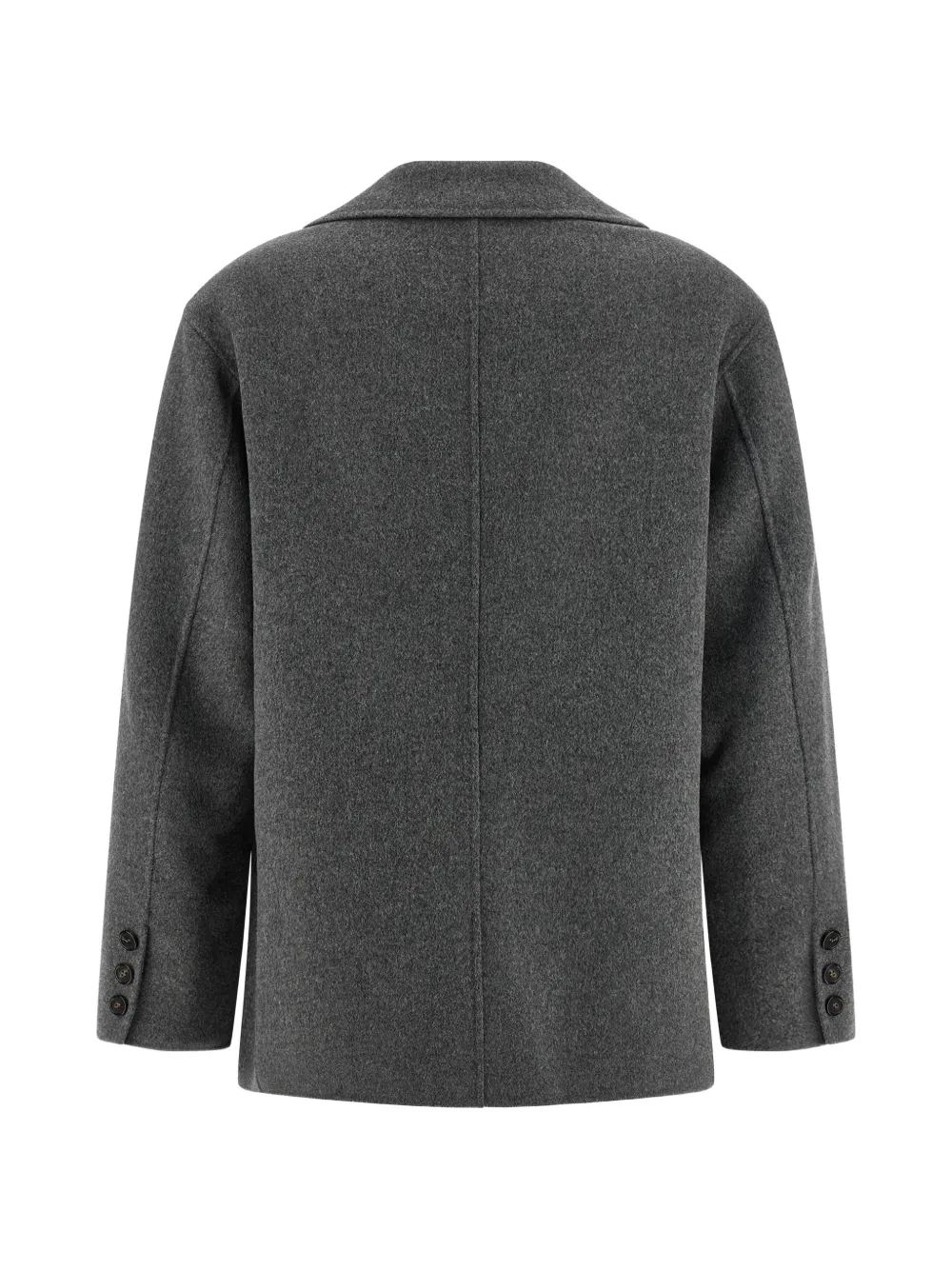 Max Mara SmmElfi blazer met enkele rij knopen en rits Grijs