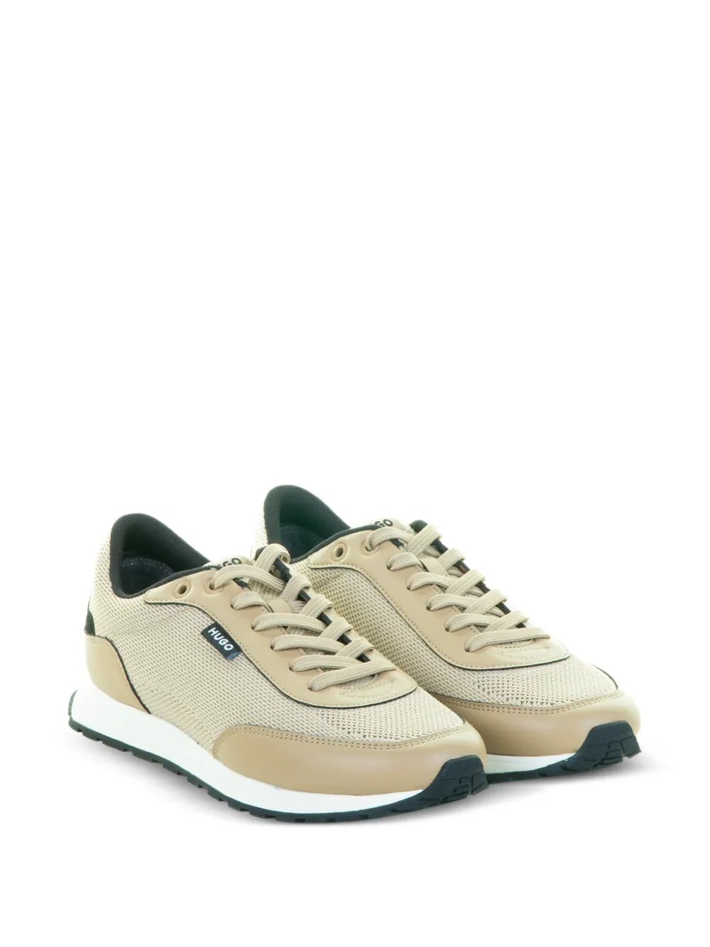 BOSS Sneakers met logo Beige