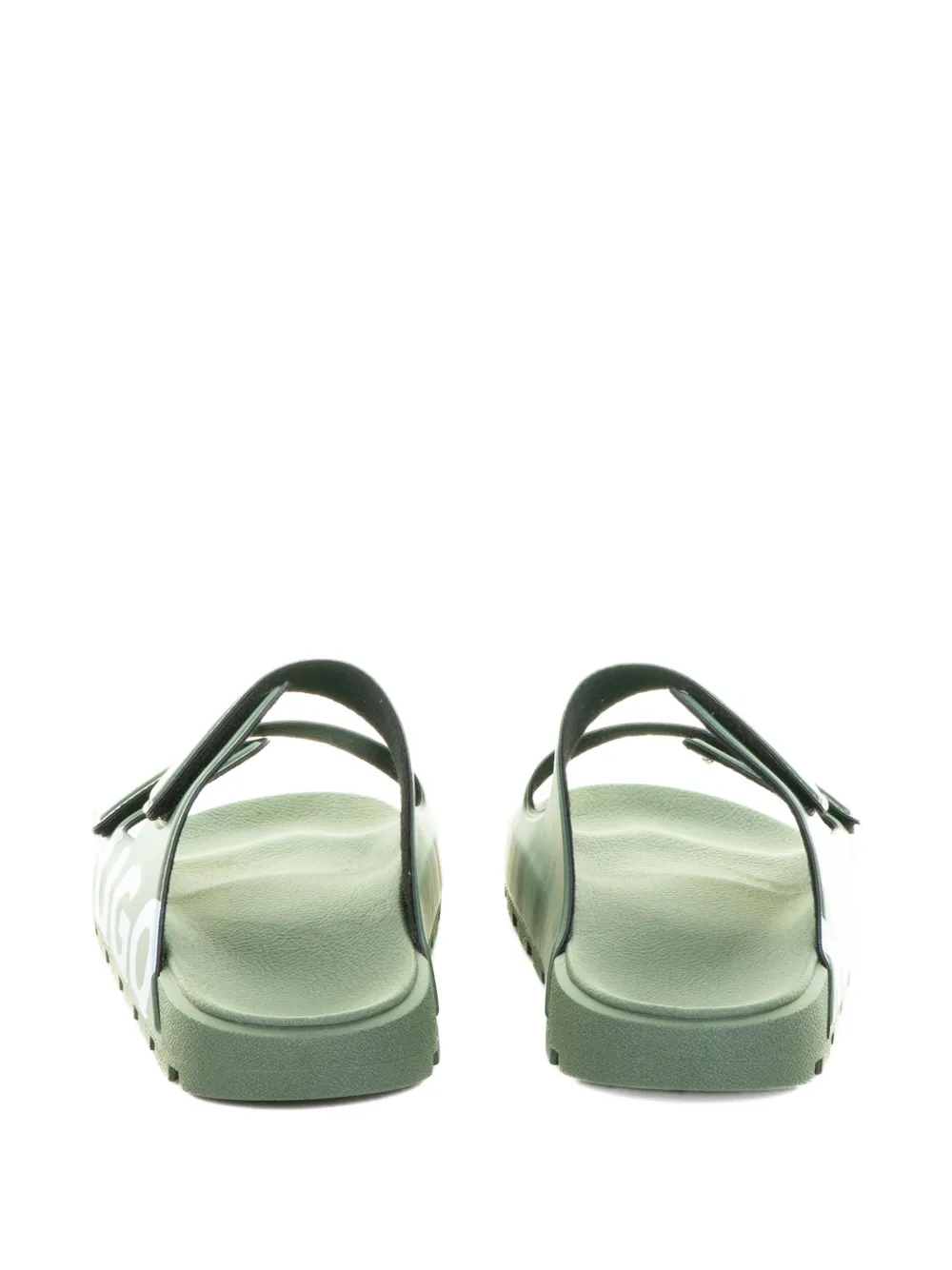 BOSS Sandalen met logoband Groen