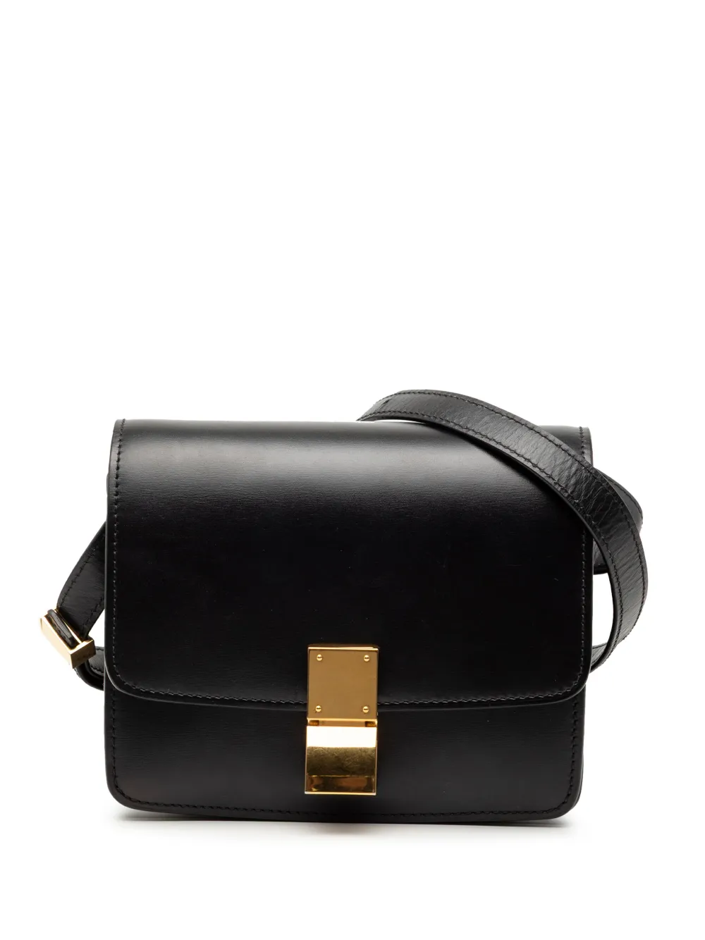 Celine Pre-Owned 2010-2025 Small Calfskin Classic Box crossbody bag - Nero