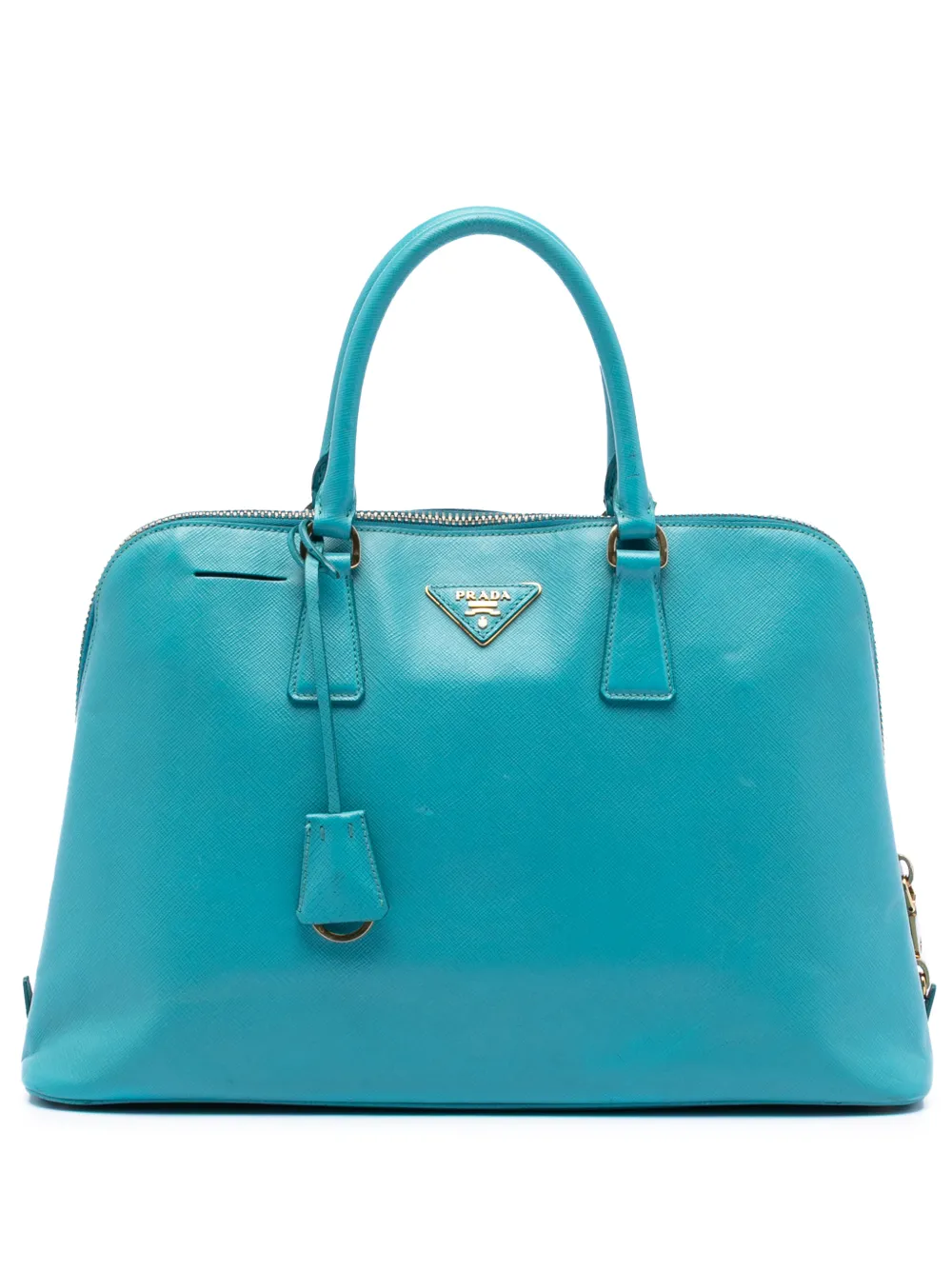 Prada Pre-Owned 2010-2025 Large Saffiano Lux Promenade satchel - Blu