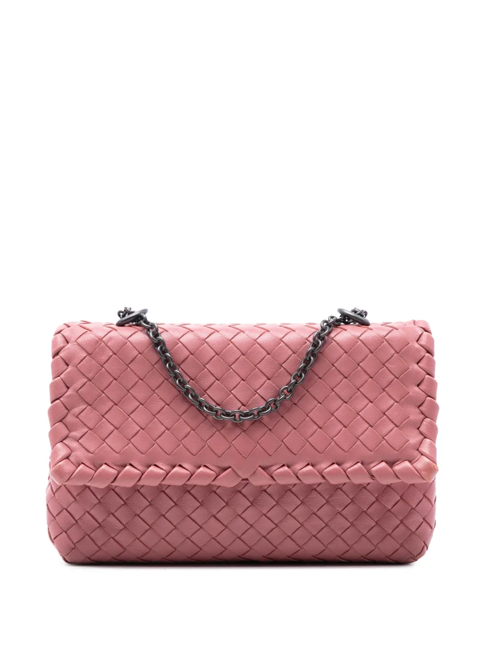 Bottega Veneta Pre-Owned 2012-2026 Baby Nappa Intrecciato Olimpia crossbody bag - Rosa
