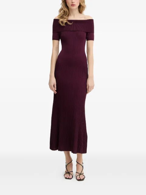 Bardot robe mi-longue Harro à épaules dénudées