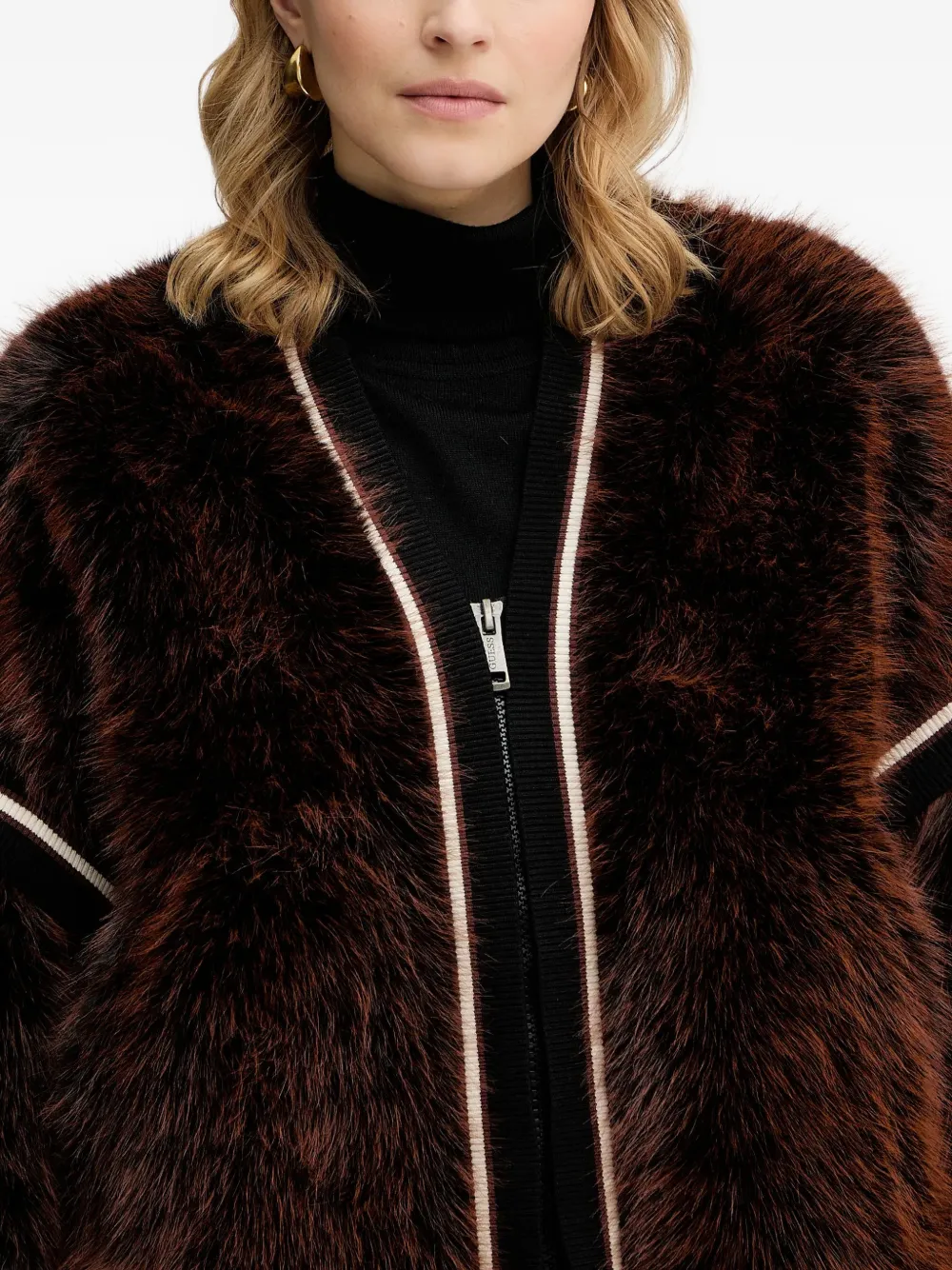 Striped-Trim Jacket