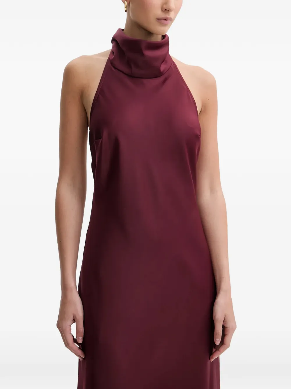Delphina Halter Open-Back Dress