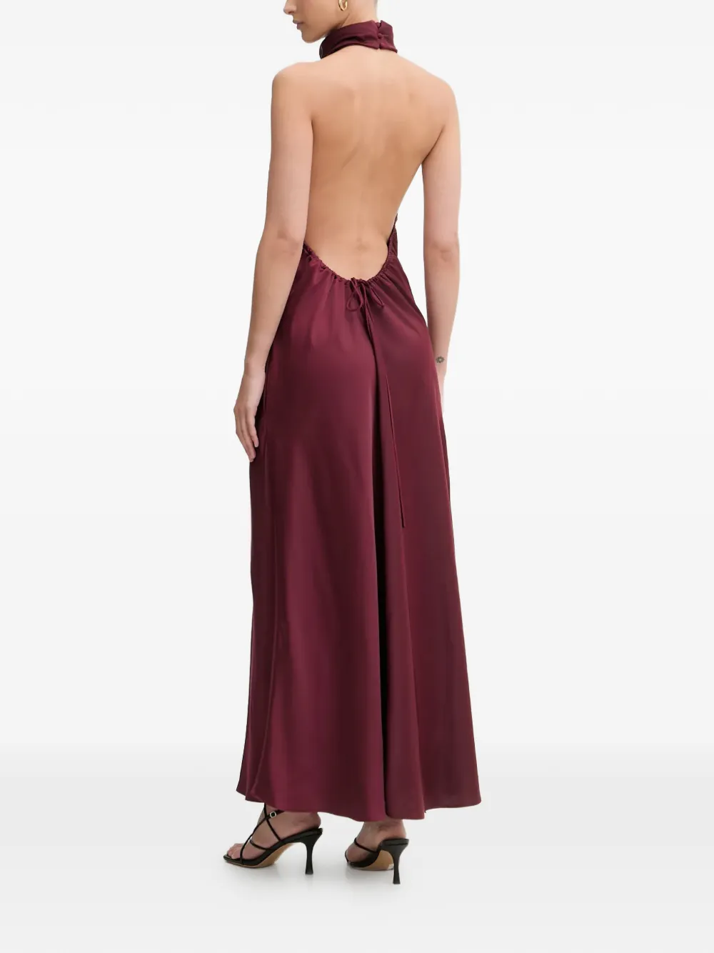 Delphina Halter Open-Back Dress