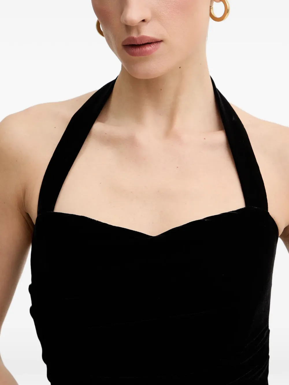 Bardot Agathena mini-jurk met halternek Zwart
