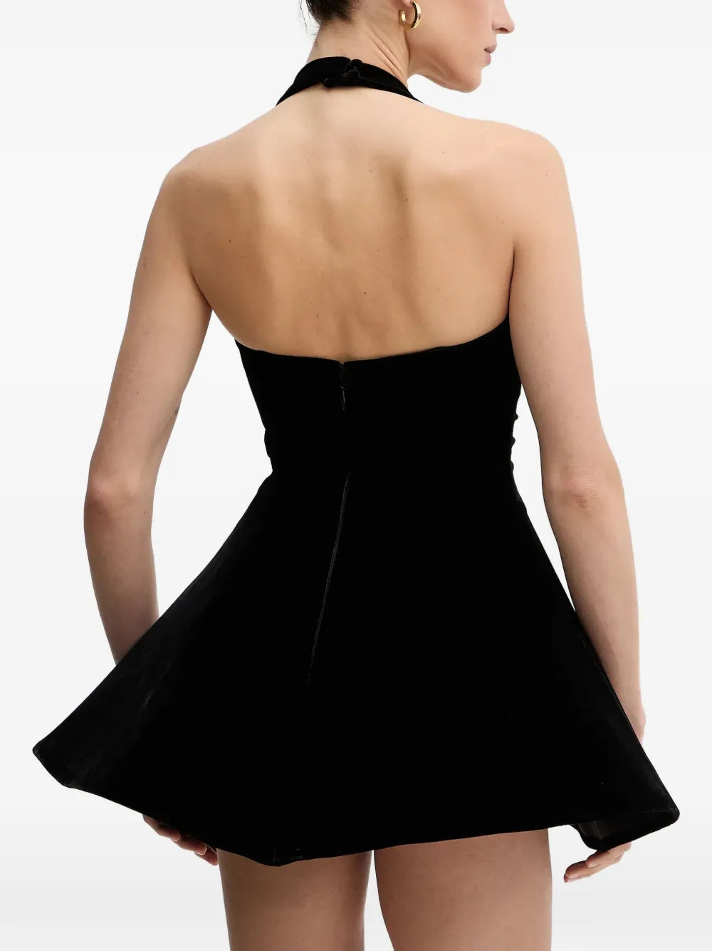Bardot Agathena mini-jurk met halternek Zwart