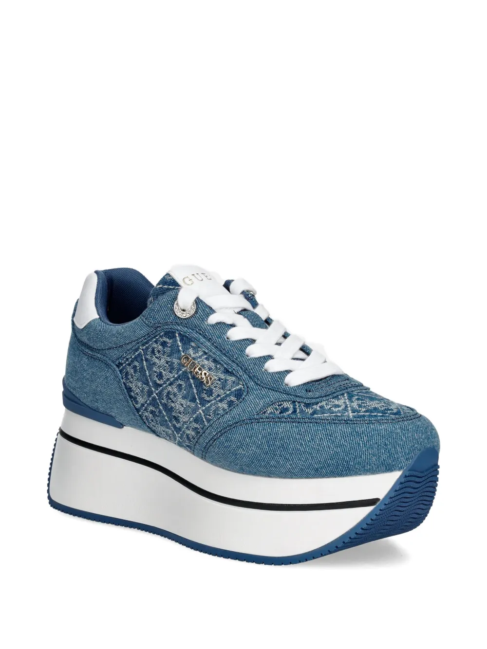 GUESS USA Camrio11 sneakers met plateauzool Blauw