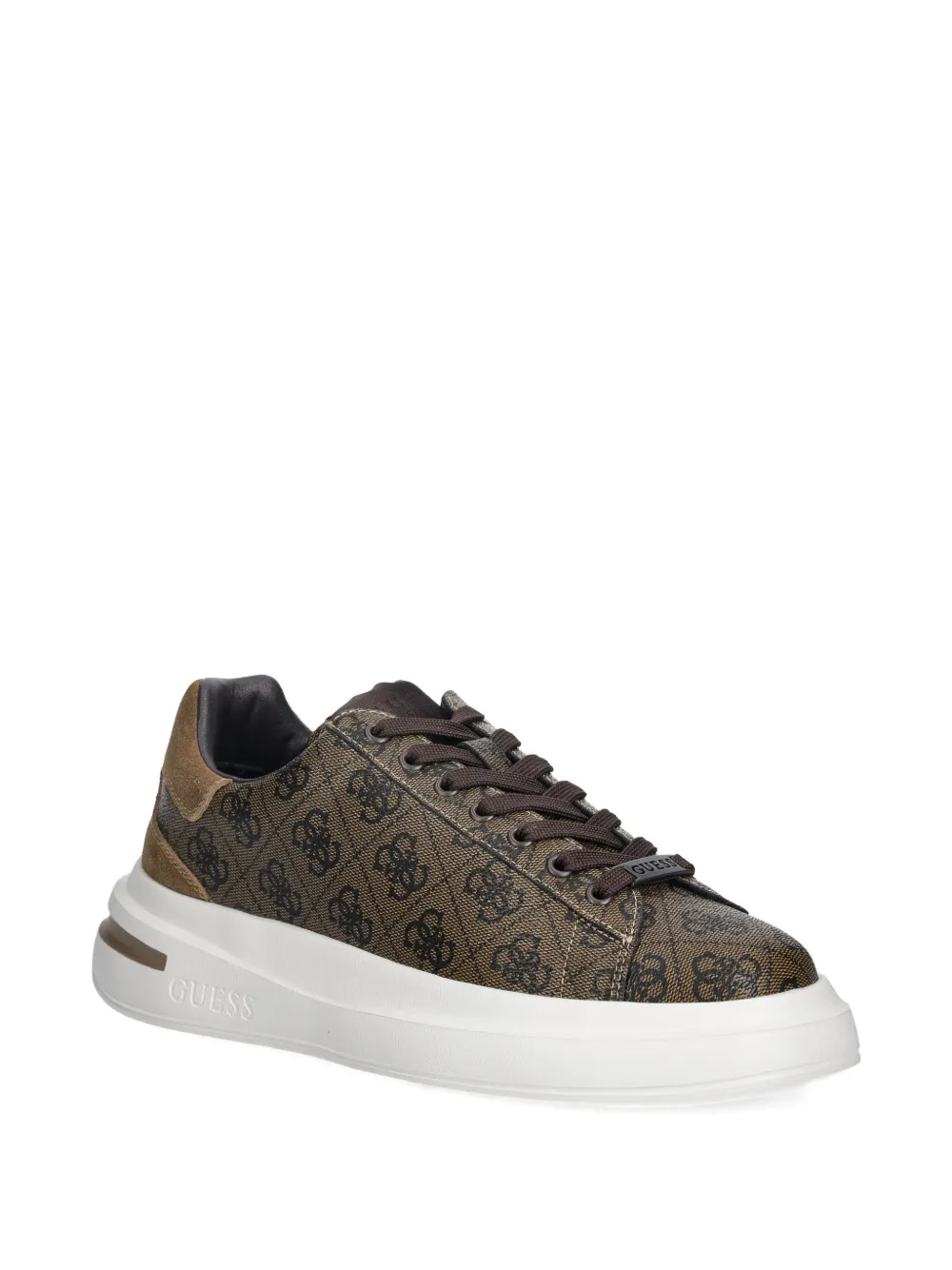 GUESS USA Sneakers met monogramprint Bruin