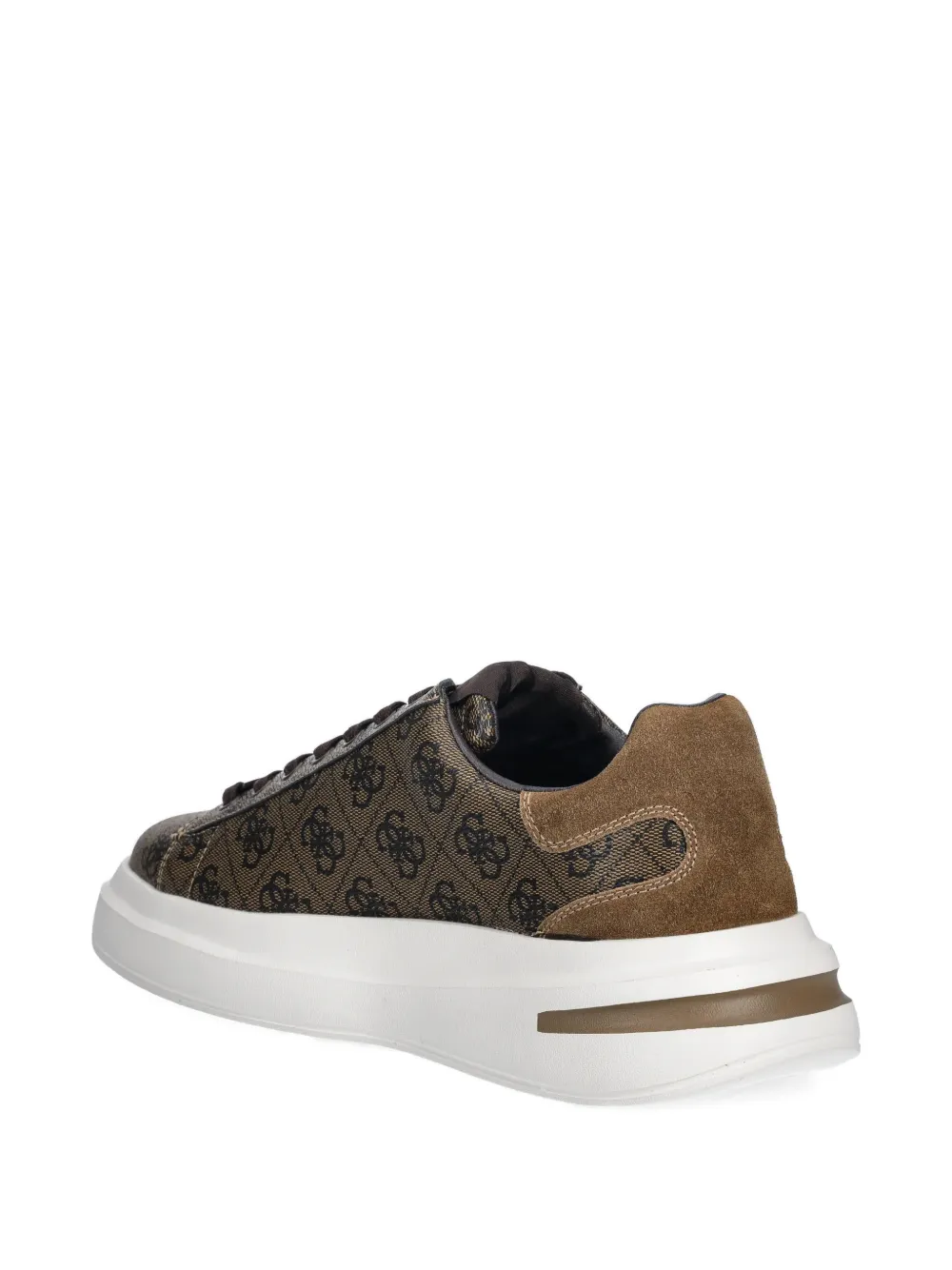 GUESS USA Sneakers met monogramprint Bruin