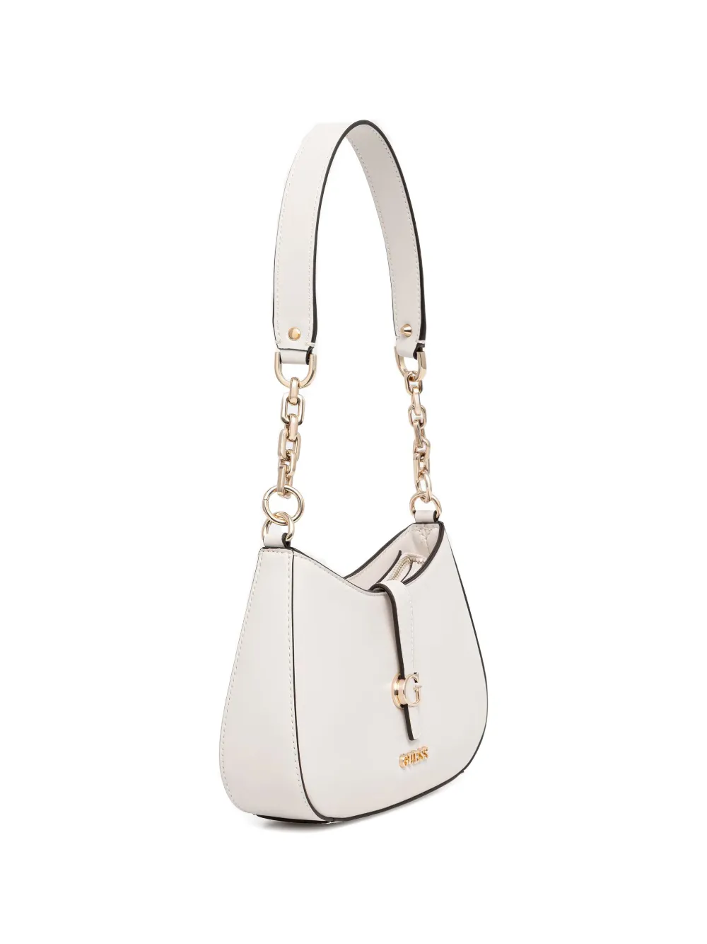 GUESS USA Schoudertas met kettingdetail Wit