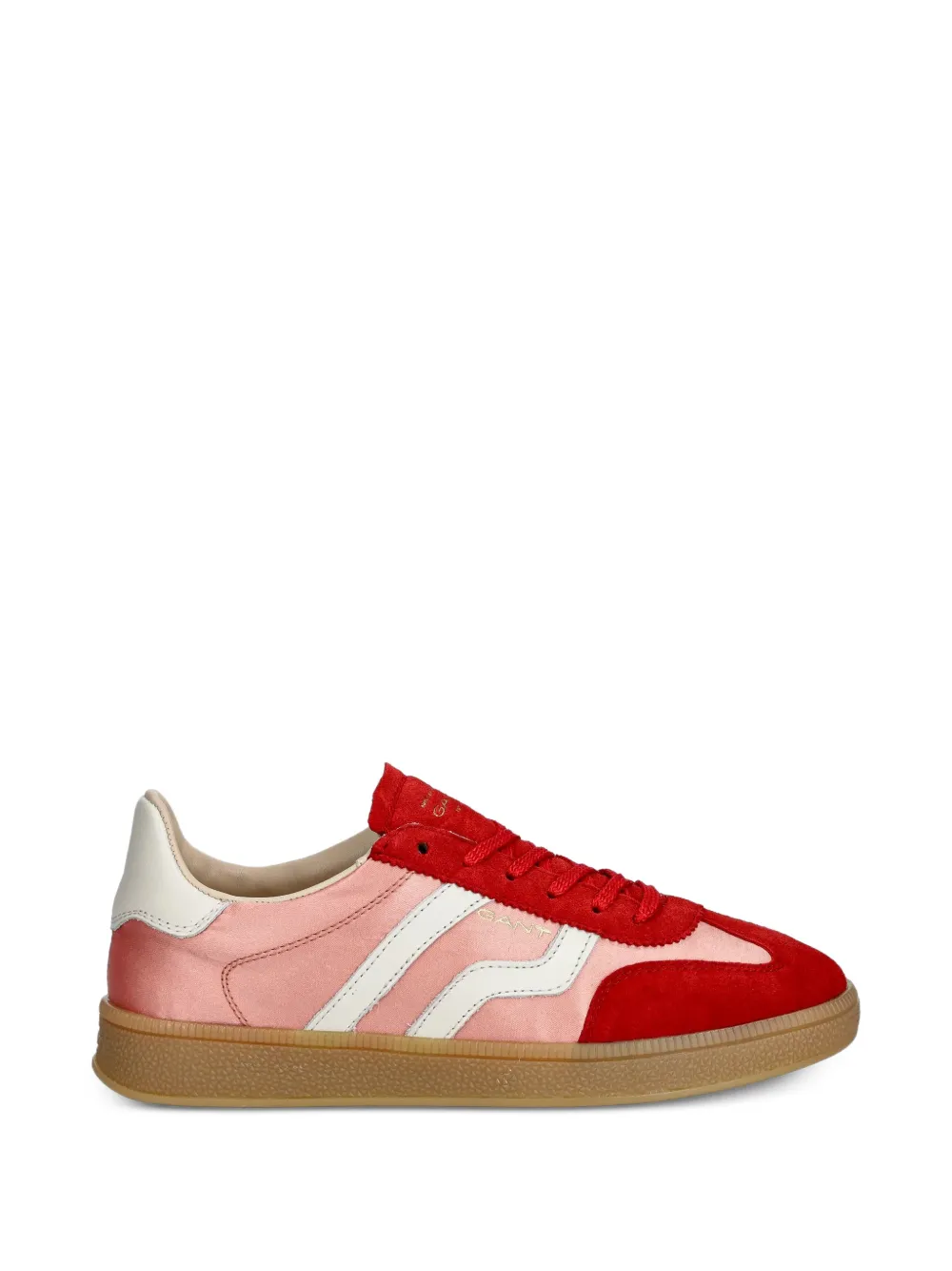 Gant Cuzima suède sneakers met vlakken Rood