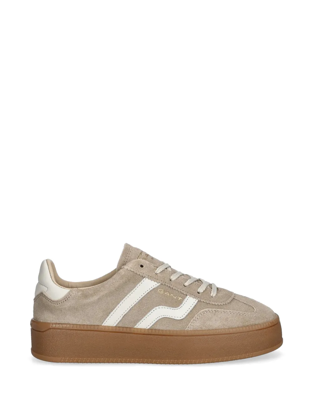 Gant Sneakers met plateauzool Beige