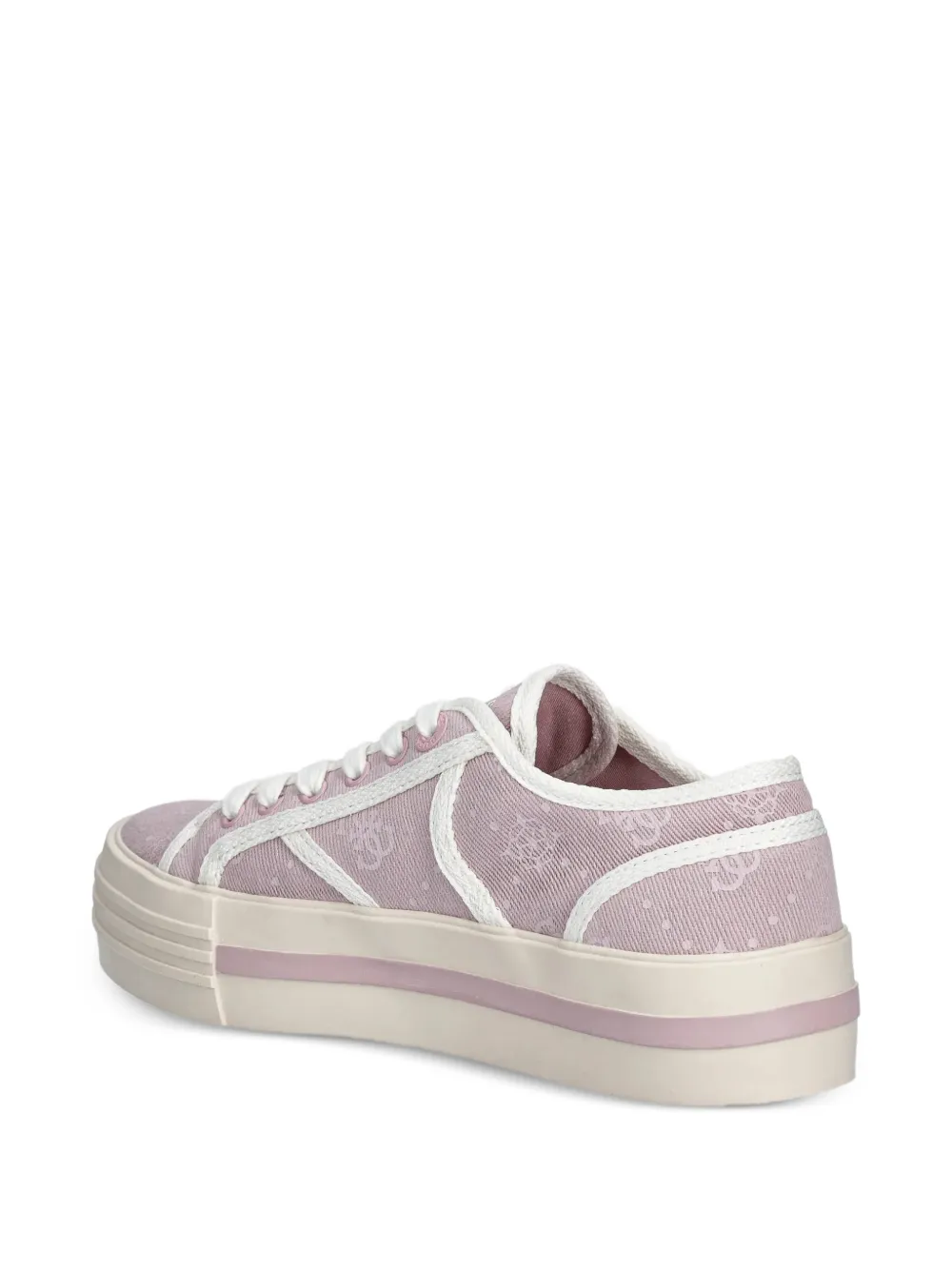 GUESS USA Sneakers met monogram en logodetail Roze