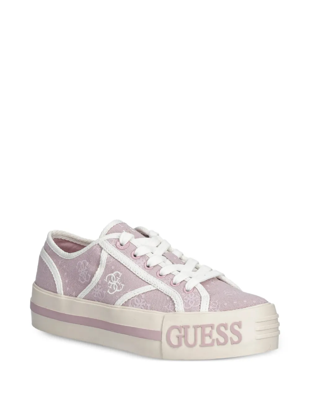 GUESS USA Sneakers met monogram en logodetail Roze