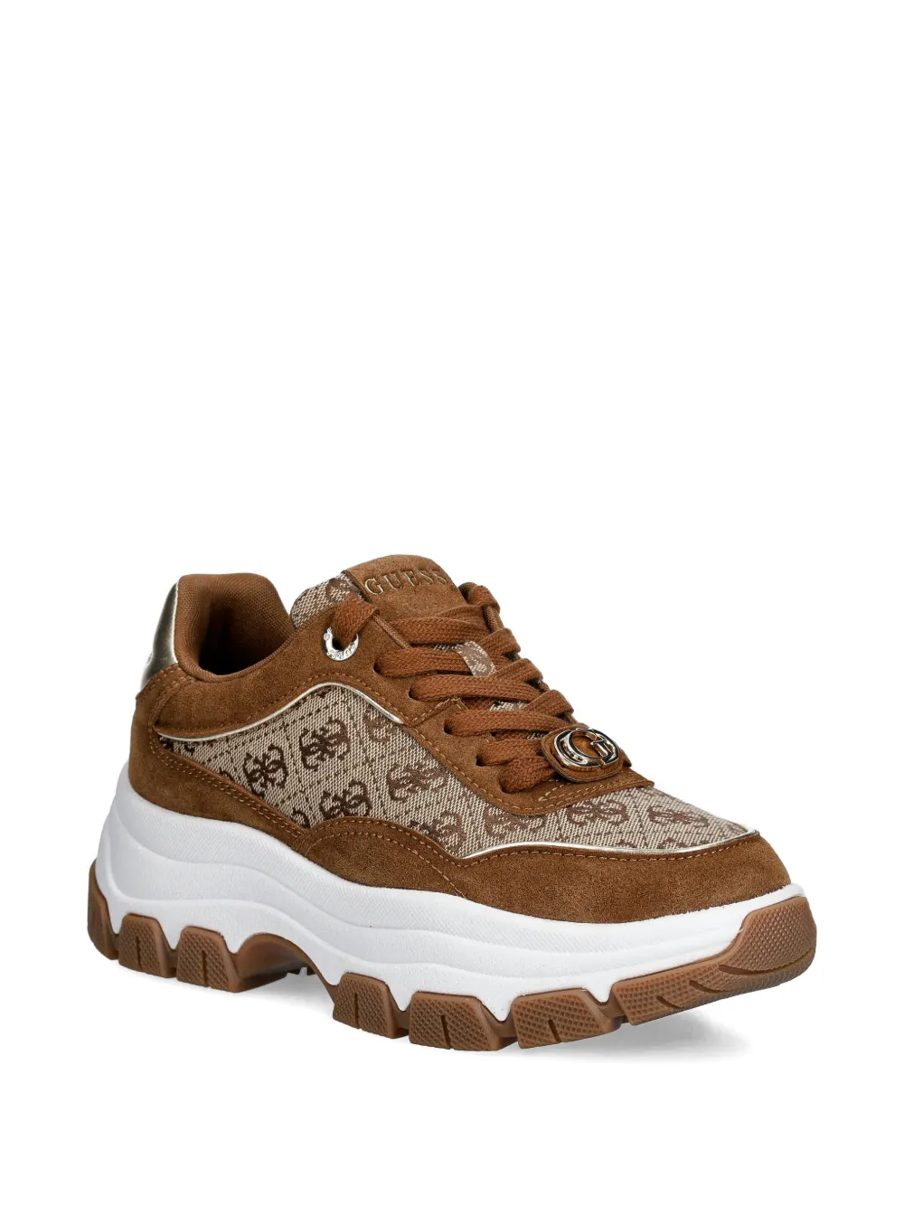 GUESS USA Berrett sneakers met vlakken Bruin
